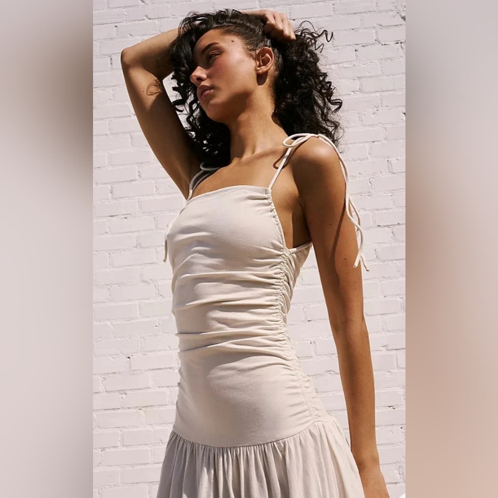 Free People FP Beach Free Est‎ Liza Drop-Waist Midi Dress Sz X-SMALL NWOT